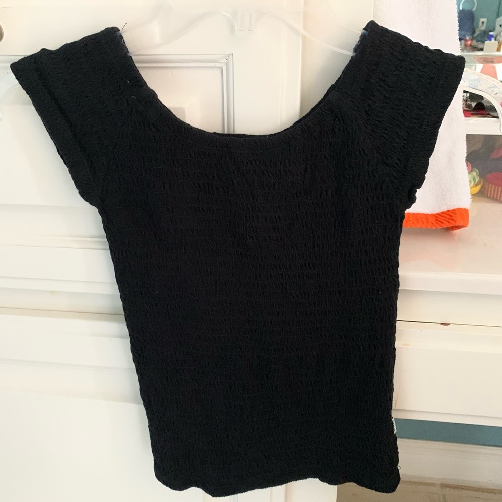 Black tank top